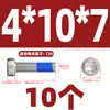 Tornillos de Acero Inoxidable 304 de Cabeza Baja Antiaflojamiento y Antichoque para Pegamento, Cabeza Delgada, Pegamento Azul Interno Torx M2M3-M8