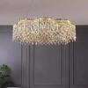 Lámpara de Araña de Cristal de Lujo Ligero de Estilo Italiano para el Hogar Moderna Simple Atmosférica Transfronteriza Sala de Estar Comedor Dormitorio Villa Lámparas Creativas
