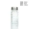 Botella de Condimentos para Cocina Mini Frasco de Vidrio para Espolvorear Caja de Condimentos de Pimienta Comino Botella de Condimentos para Barbacoa Pimienta Embotellada Botella Vacía
