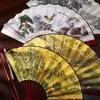 En stock Abanico Chino Plegable de Bambú para Niños Abanico Plegable de Tela de Seda Abanico Publicitario Antiguo Hanfu Abanico de Papel Abanico en Blanco