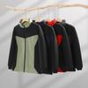 Roupa de assalto de peça única gola alta bordado com logotipo personalizado palavra inverno exterior empresa veludo super macio algodão com enchimento roupa de trabalho