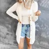 Cardigan Largo Casual de Manga Larga de Color Sólido con Botones, Nuevo de Cruzada Europea y Americana Otoño e Invierno 2026 para Mujer, Amazon Wish
