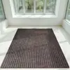 Tapete doméstico antideslizante y resistente al desgaste para entrada, escaleras y cocina, alfombra absorbente de siete rayas, fácil de limpiar, resistente a la suciedad, apto para mascotas