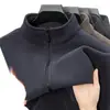 2026 Plus Veludo Engrossado Ollie Veludo Composto Grânulo Plus Veludo 680g Cardigan com Zíper Roupa Externa Bainha Canelada Masculino