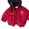 Chaqueta de Algodón con Capucha para Niñas 2025 Otoño e Invierno Nueva Elegante Dibujos Animados Abrigo de Algodón Ropa de Abrigo Engrosada para Bebé