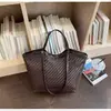 Bolsa Texturizada Elegante de Grande Capacidade 2026 Moda de Verão Nova Bolsa de Ombro Único para o Dia a Dia Bolsa Tote Simples Casual Feminina