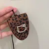 Colgante de Collar con Clip Magnético de Cuero para Gafas Triangulares de Gatito Cadena Creativa de Suéter Diseño de Nicho Collar