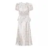 Ropa de mujer al por mayor transfronteriza 2026 verano nueva moda elegante vestido de dos piezas floral de manga corta para ir al trabajo