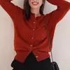 Cárdigan de Punto de Moda para Mujer de Principios de Otoño, Estilo Suave y Delicado, Diseño Único, Suéter Básico Versátil