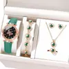 Novo Relógio de Pulso Feminino Moda Transfronteiriça Luxo Leve Quartzo Padrão Borboleta Clássico Mostrador Diamante Digital Feminino Estoque Pronto Atacado