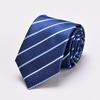 Traje de Negocios Corbata de Nudo a Mano para Hombre Azul Negro Cinturón Largo 8cm Banco Hotel Ropa de Trabajo Profesional Pajarita
