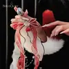 Shuoyao Zorro Anal con Lazo Desmontable Peluche Cola Bicolor Juguete Erótico Sm Juego de Rol Femenino T70