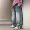 Ropa de Otoño para Niños Jeans Estilo Callejero Pantalones de Otoño para Niños Nuevo Estilo Primavera y Otoño Niños Grandes Rebelde Guapo Moderno Ropa para Niños Niños