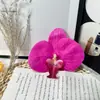 Flor Artificial Grande Phalaenopsis Película de Impresión 3D Cabeza de Flor Furoshiki Recuerdo Caja de Regalo DIY Decoración Flor para Zapato Tocado