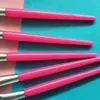 Palo de Pincel para Sombra de Ojos Individual Mango Rojo Rosado Pincel para Ojos Herramienta de Maquillaje Palo de Esponja Herramientas de Belleza Pincel para Sombra de Ojos 7.3