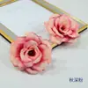 8cm Flor Rosa Flor de Rosa Artificial de Outono Adorno de Casamento Guirlanda Pacote de Material Rosa Flor Rosa DIY Feito à Mão