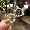 Estilo temperamento ~ presilha de cabelo strass clipe lateral para franja clipe de pérola presilha de cabelo coreana fada acessórios de cabelo laço mulheres