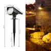 Foco Solar de Doble Propósito Luz de Calle Exterior a Prueba de Lluvia Enchufe de Piso Luz para Césped Luz de Paisaje para el Hogar Luz de Jardín Luz de Jardín