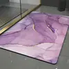 Alfombrilla de Piso de Barro Diatomeo Suave Mármol, Alfombrilla Absorbente, Alfombrilla Antideslizante para Baño, Alfombrilla para Piso de Baño, Alfombra de Baño de Secado Rápido