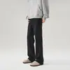 Jeans Bootcut Elásticos Estilo Americano Jiamu para Hombres y Mujeres Corte Boot Cut Versátil Recto Blancos Casuales Pantalones Largos Modernos
