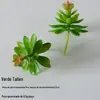 Uau Bonsai de Suculenta Artificial Personalizado Plantio Flocagem Acessórios de Suculenta Falsa Artificial Plantas Verdes DIY Decoração de Casa