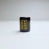Ágata Negra Vidrio Cinco Elementos Cubo Cuentas Oro Madera Agua Fuego Tierra Pulsera DIY Accesorios Cuentas Sueltas Cuentas Espaciadoras