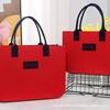 Bolso tote creativo al por mayor para todo, bolso tote de regalo, nuevo diseño de contraste de color, bolso de fieltro, publicidad