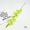 Gladiolo pequeño de un solo tallo flor artificial, orquídea falsa, arreglo floral para sala de estar en casa, flor de mesa, flor para decoración de bodas, flor artificial nórdica
