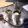 Fornecimento Exclusivo Transfronteiriço de Copos de Água de Aço Inoxidável 304, Copos Térmicos para Bebidas Frias, Copos de Suco para Restaurantes, Copos de Cerveja de Grande Capacidade Antiderrapantes