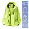 Conjunto de Chaqueta 3 en 1 Luotuo para Mujeres y Hombres, Chaqueta Impermeable y Cálida para Exteriores para Senderismo y Montañismo, Personalizable