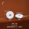 Puzuo Color Fuerte que Conserva Cobre Plateado Arena Plata Accesorios para Joyería DIY Cuentas Espaciadoras Pulsera Collar Piezas Redondas Tapas Finales Versátiles
