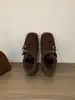 Zapatos Mary Jane peludos estilo francés para mujer, nueva colección de invierno 2025, forrados de felpa, engrosados, zapatos de algodón cálidos, sin cordones, con tacón oculto