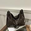 Bolso bandolera informal de estilo coreano para mujer, mochila vintage de otoño 2025, bolso de hombro de gran capacidad.