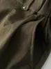 Pantalones Curvos de Corte Melard Brown para Hombre, Pantalones de Trabajo Estilo Leñador Retro Americano de Verano, Pantalones Rectos de Pierna Recta con Corte Limpio Ligeramente Acampanados