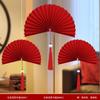 Diseño de Habitación de Boda apto para Bodas Red Lantern Bodas Dormitorio Sala de Estar Decoración con Flores Suministros de Boda Bola de Panal Colgante de Techo