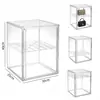 Caja de exhibición transparente acrílica, vitrina para figuras de caja ciega, caja de almacenamiento de cosméticos, estante de exhibición apilable multifuncional