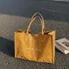 Bolsa Tote de Color Sólido con Estampado de Letras Tendencia Transfronteriza Ventas Directas de Fábrica Bolsos de Verano para Mujer Bolsos de Mujer Más Vendidos Personalizable