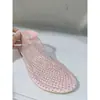 Zapatos de Malla Talla Grande 42 para Comercio Exterior, Sandalias Transpirables Perforadas de Suela Plana con Pedrería 2026, Sandalias Ligeras Cómodas Transpirables Huecas