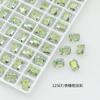 Set de 10 Piezas de Pedrería Octagonal Pequeña para Uñas Dongzhou, Mini Pedrería Octagonal Irregular de Cristal K9 con Base Puntiaguda 6*8, Cristal Dongzhou