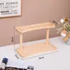 Estante de Exhibición de Almacenamiento de Madera de Múltiples Niveles Spot Estante Decorativo para Macetas Estante de Almacenamiento Hecho a Mano para Sala de Estar Estante de Madera para Joyería