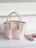 Bolsa Bolso Canasta de Verduras Bolsa Pequeña Bolsa de Viaje Versátil Bolsa Pequeña para Mujer 2025 Nueva Moda Lazo