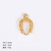 Yiwu Accesorios Aleación Accesorios DIY Dorado Arena Mate Antiguo Corazón Esmerilado Pendientes Colgante Colgante Elegante