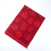 Bufanda Roja para Reunión Anual de Empresa para Hombres y Mujeres, Bufanda de Seguridad y Bendición, Chal con Texto Impreso y Logo Bordado, Venta al por Mayor desde el Fabricante