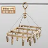 Tendedero de calcetines de acero inoxidable, tendedero multifuncional para el hogar, especializado para balcones, con múltiples pinzas para secar ropa interior y calcetines
