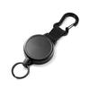 Amazon Amazon Corda de Aço Telescópica Fio Preto Alta Elasticidade Fivela de Puxar Fácil Chaveiro de Puxar Fácil Fivela em Forma de Cabaça