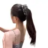 Pinza de Plátano con Estampado de Leopardo y Flores para Otoño e Invierno para Mujer 2025 Nuevo Pinza de Cola de Caballo de Alta Gama para la Parte Posterior de la Cabeza Accesorios para el Cabello