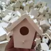 Casa de pájaros de madera lista para usar con cuerda para colgar, casa de pájaros para exteriores, jaula de pájaros decorativa colgante, jaula para loros, villa para pájaros