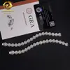 Comercio Electrónico Transfronterizo Pulsera de Plata S925 con Moissanita de 10 mm Cara Sonriente Adecuada para Hombres y Mujeres, Probada y Certificada con Gra