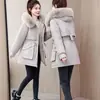 Abrigo de invierno acolchado de algodón estilo Parker, nuevo estilo 2026, corte holgado estilo coreano, chaqueta de algodón versátil, ropa exterior cálida para mujer