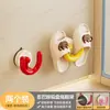 Estante para Chanclas con Ventosa para Baño, Estante para Secar Zapatos Montado en la Pared sin Taladrar, Solución de Almacenamiento para el Baño